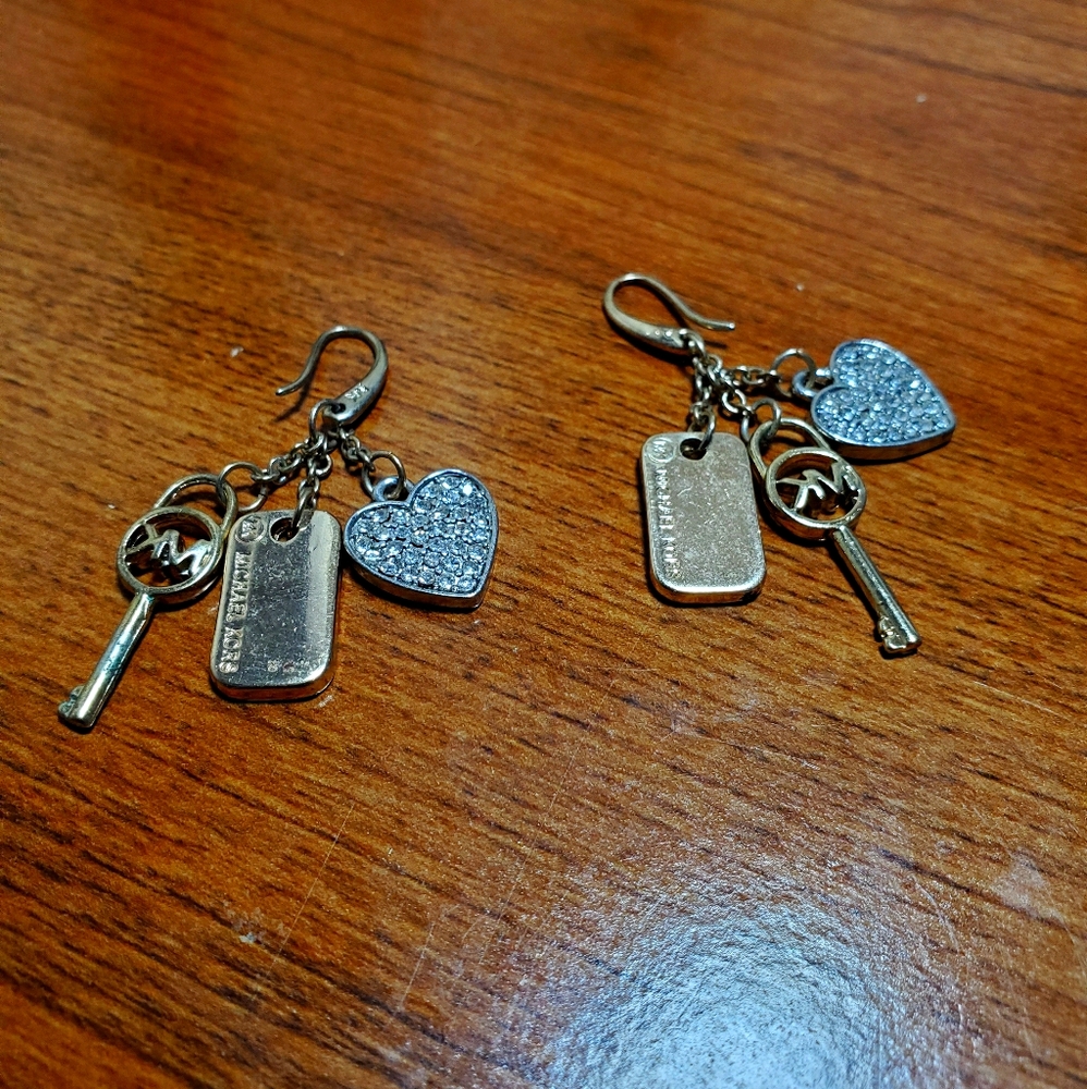 MK gold plated earrings